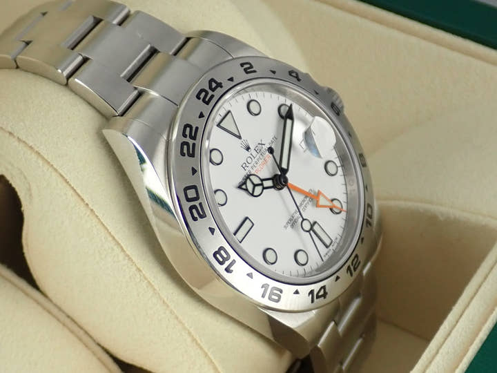 ロレックス エクスプローラーII Ref.216570 ホワイト文字盤 中古 explorer2-92