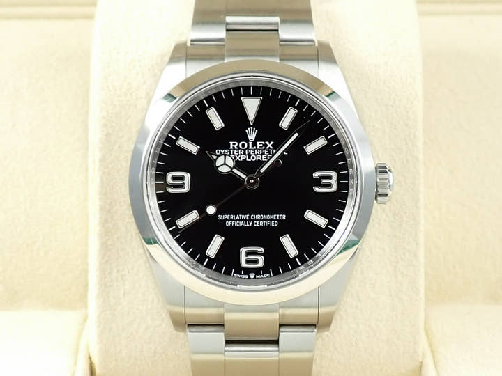 ロレックス エクスプローラー36 Ref.124270 ステンレススチール ブラック文字盤