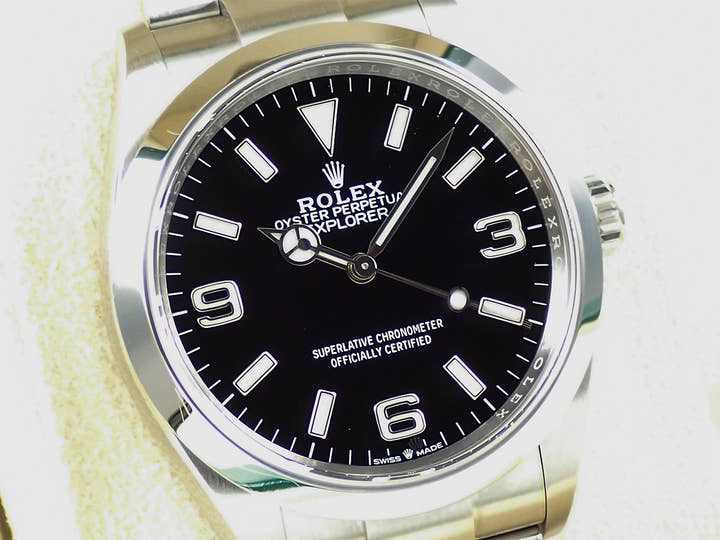 ロレックス エクスプローラー36 Ref.124270 ステンレススチール ブラック文字盤