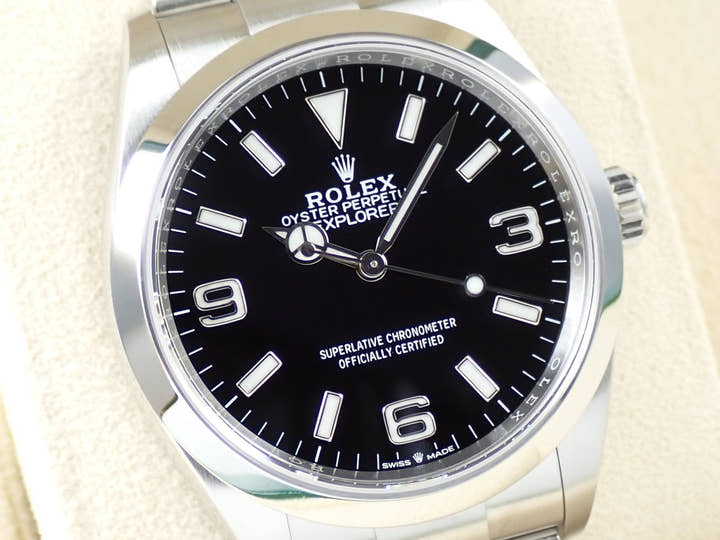ロレックス エクスプローラー36 Ref.124270 ステンレススチール ブラック文字盤