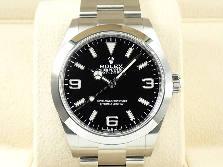 ロレックス エクスプローラー40 Ref.224270 ステンレススチール ブラック文字盤
