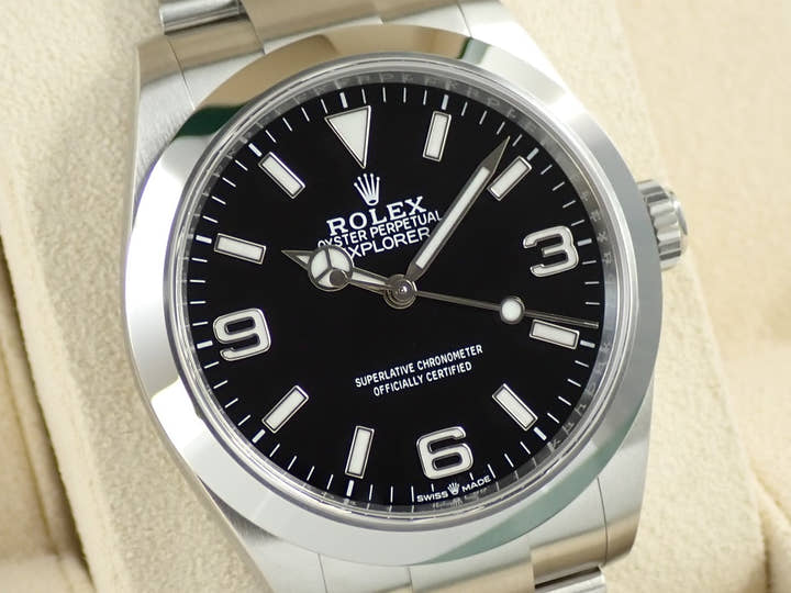 ロレックス エクスプローラー40 Ref.224270 ステンレススチール ブラック文字盤