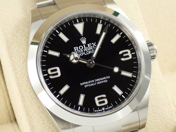 ロレックス エクスプローラー40 Ref.224270 ステンレススチール ブラック文字盤