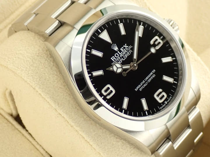 ロレックス エクスプローラー40 Ref.224270 ステンレススチール ブラック文字盤