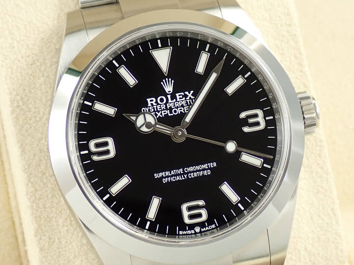 ロレックス エクスプローラー40 Ref.224270 ステンレススチール ブラック文字盤