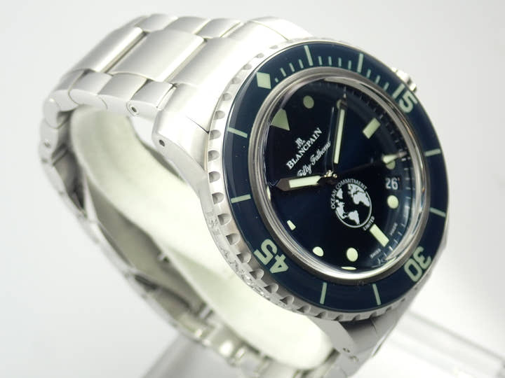 ブランパン フィフティファゾムス オーシャン コミットメント III Ref.5008-11B40-52A ブルー文字盤 中古 Y1729175