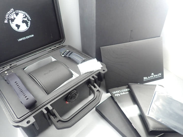 ブランパン フィフティファゾムス オーシャン コミットメント III Ref.5008-11B40-52A ブルー文字盤 中古 Y1729175