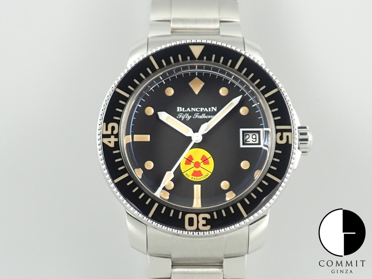 ブランパン フィフティファゾムス ノー Ref.5008D-1130-B64A ブラック文字盤 極美品 K10P5884