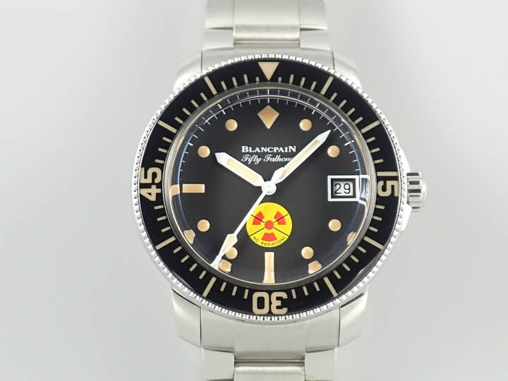 ブランパン フィフティファゾムス ノー Ref.5008D-1130-B64A ブラック文字盤 極美品 K10P5884