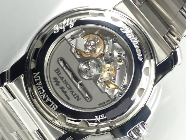 ブランパン フィフティファゾムス ノー Ref.5008D-1130-B64A ブラック文字盤 極美品 K10P5884