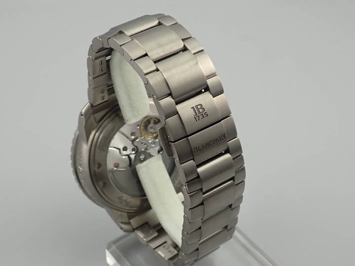 ブランパン フィフティファゾムス オートマティック Ref.5015-12B40-98 ブルー文字盤 極美品 Z9P0SM41