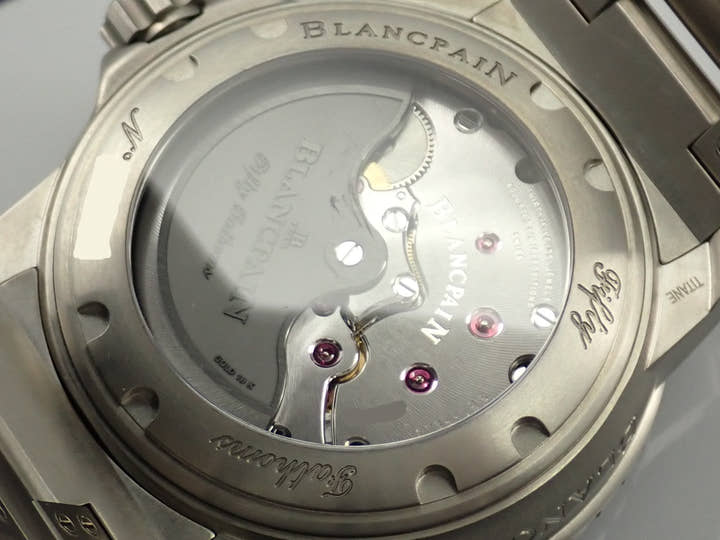 ブランパン フィフティファゾムス オートマティック Ref.5015-12B40-98 ブルー文字盤 極美品 Z9P0SM41