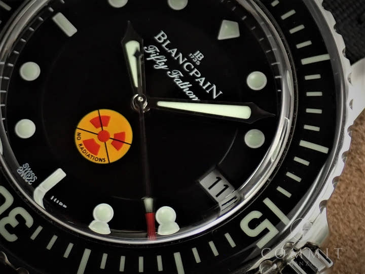 ブランパン フィフティ ファゾムス Ref.5015B-1130-52 ブラック文字盤 極美品 K02PPFTV