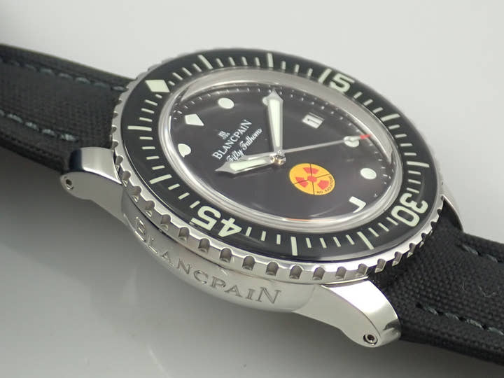 ブランパン フィフティ ファゾムス Ref.5015B-1130-52 ブラック文字盤 極美品 K02PPFTV