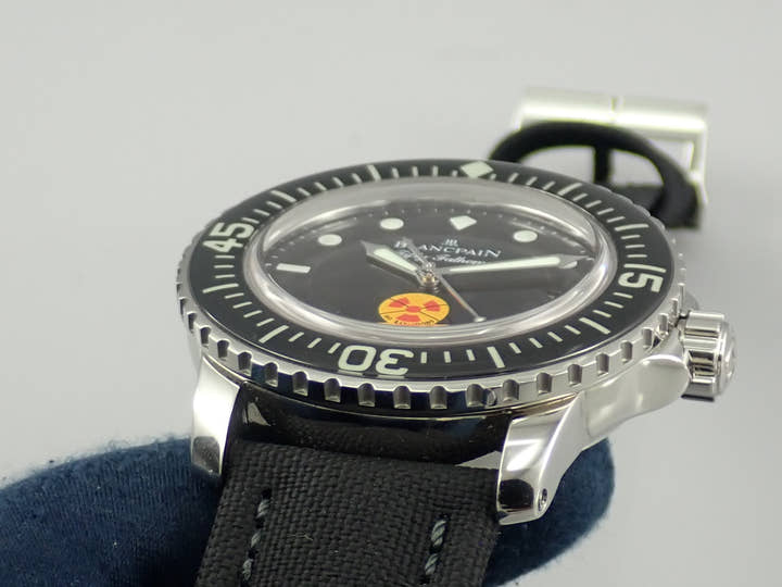 ブランパン フィフティ ファゾムス Ref.5015B-1130-52 ブラック文字盤 極美品 K02PPFTV