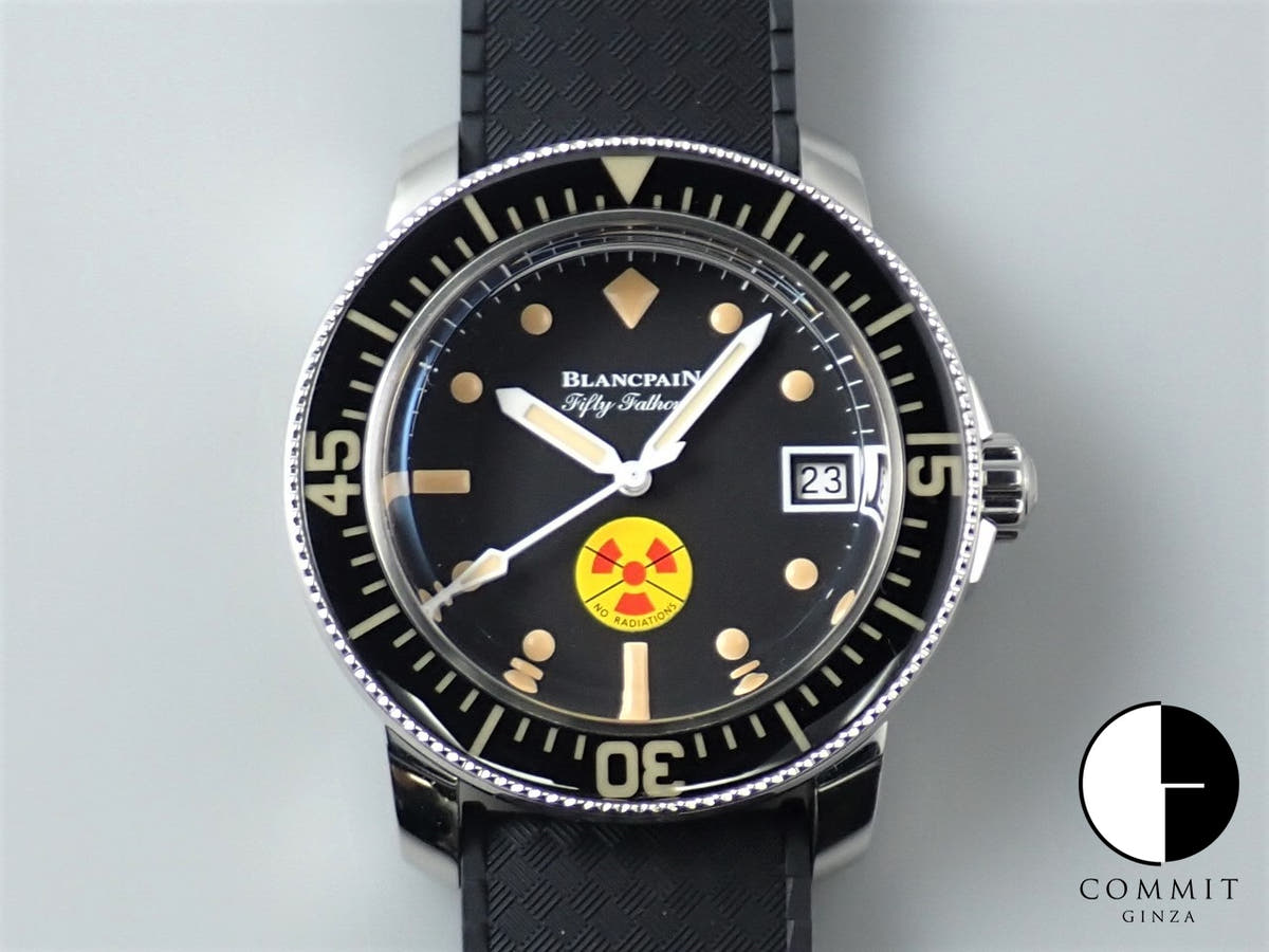ブランパン フィフティ ファゾムス Ref.5008D-1130-B64A ブラック文字盤 極美品 CMY37P59