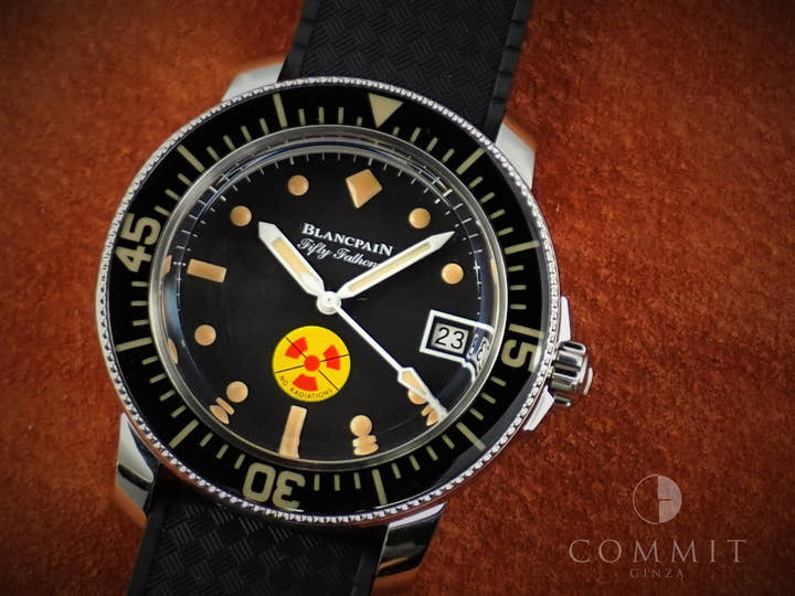 ブランパン フィフティ ファゾムス Ref.5008D-1130-B64A ブラック文字盤 極美品 CMY37P59