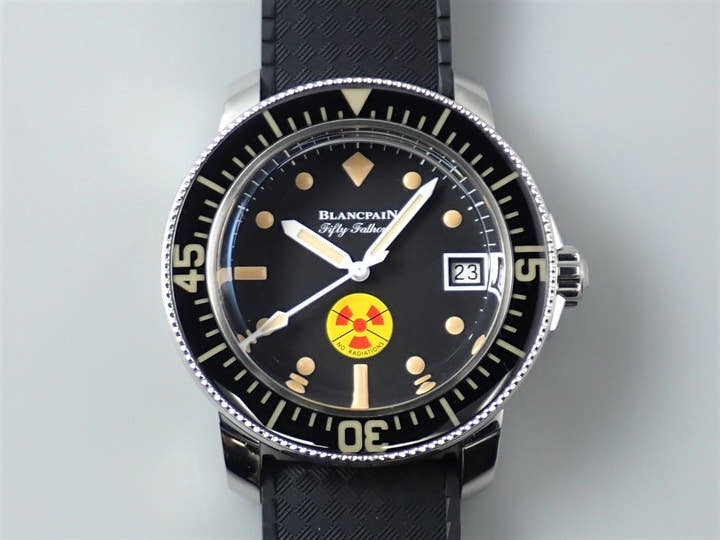 ブランパン フィフティ ファゾムス Ref.5008D-1130-B64A ブラック文字盤 極美品 CMY37P59