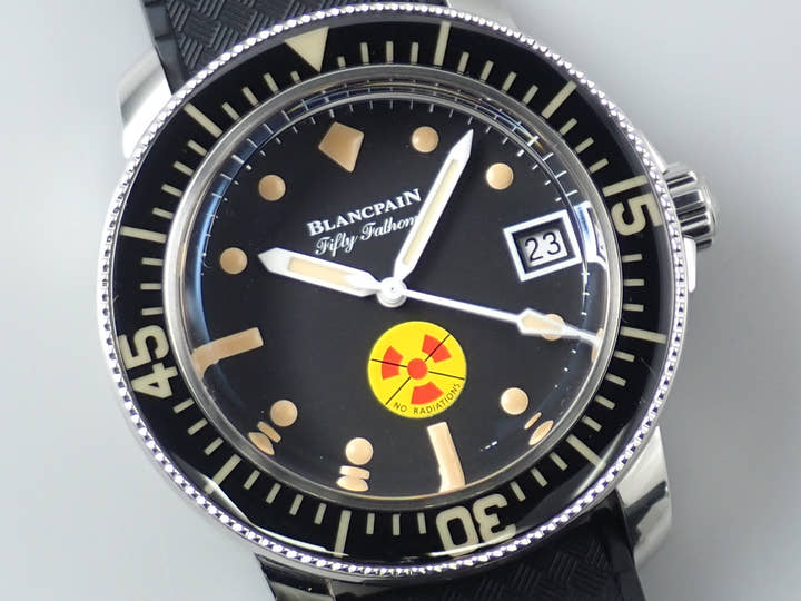 ブランパン フィフティ ファゾムス Ref.5008D-1130-B64A ブラック文字盤 極美品 CMY37P59