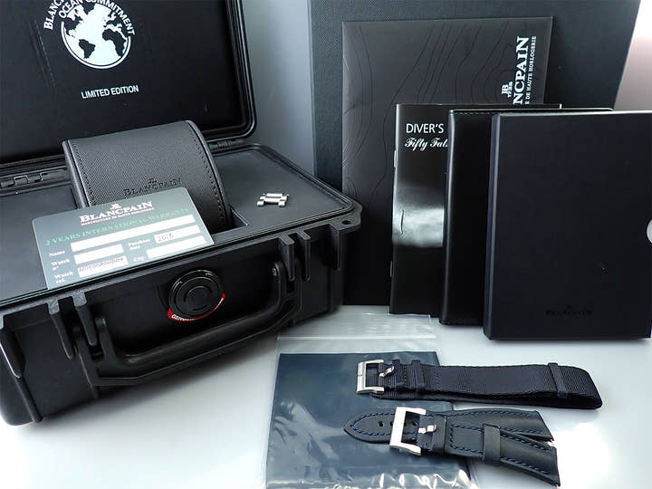 ブランパン フィフティ ファゾムス オーシャン コミットメント Ref.5008-11B40-52A ブルー文字盤 中古 8LZU3791