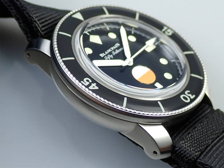 ブランパン フィフティ ファゾムス MIL-SPEC HODINKEE Ref.5008-11B30-NABA ブラック文字盤 極美品 6UCAL316