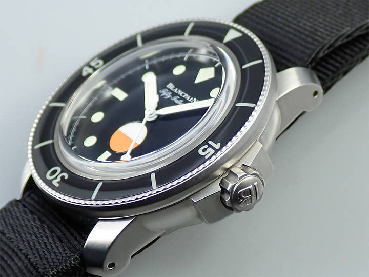 ブランパン フィフティ ファゾムス MIL-SPEC HODINKEE Ref.5008-11B30-NABA ブラック文字盤 極美品 6UCAL316