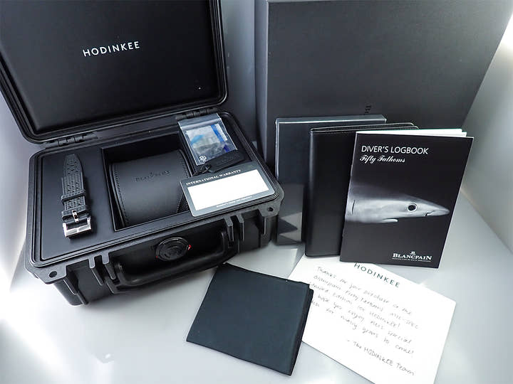 ブランパン フィフティ ファゾムス MIL-SPEC HODINKEE Ref.5008-11B30-NABA ブラック文字盤 極美品 6UCAL316