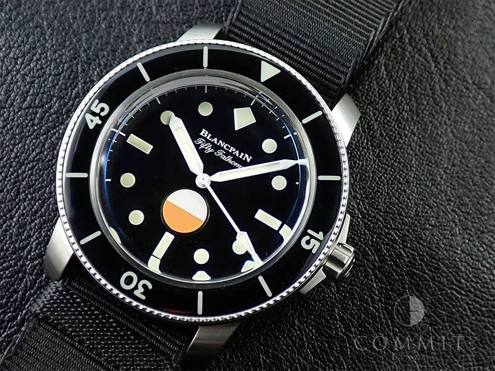 ブランパン フィフティ ファゾムス MIL-SPEC HODINKEE Ref.5008-11B30-NABA ブラック文字盤 極美品 6UCAL316