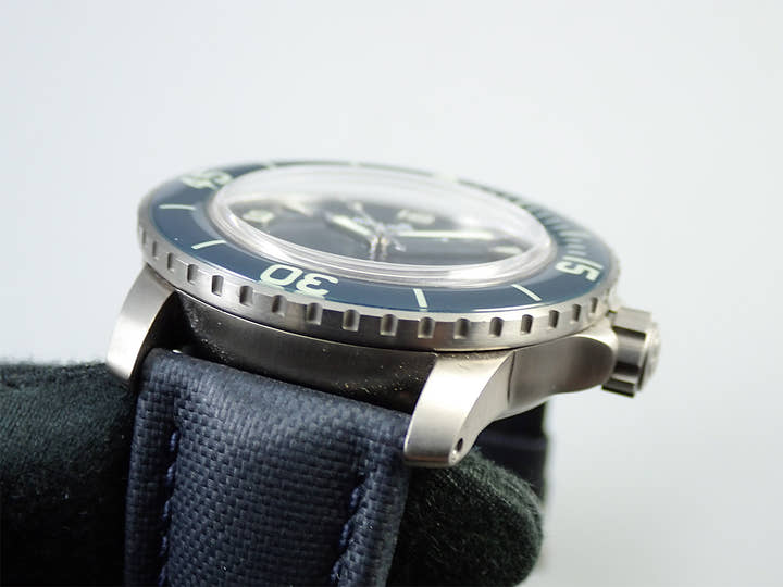 ブランパン フィフティ ファゾムス オートマティック Ref.5015-12B40-O52A ブルー文字盤 中古 2Z745425