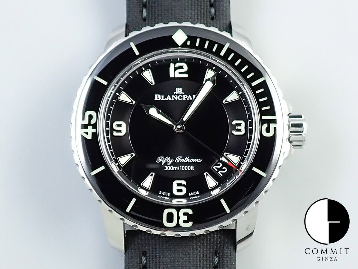 ブランパン フィフティ ファゾムス Ref.5015-1130-52A ブラック文字盤 中古 S4C14H92