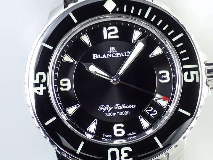 ブランパン フィフティ ファゾムス Ref.5015-1130-52A ブラック文字盤 中古 S4C14H92