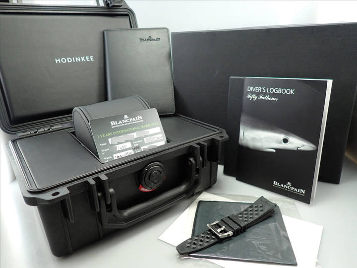 ブランパン フィフティ ファゾムス MIL-SPEC LIMITED EDITION HODINKEE Ref.5008-11B30-NABA ブラック文字盤 極美品 039RMZSM