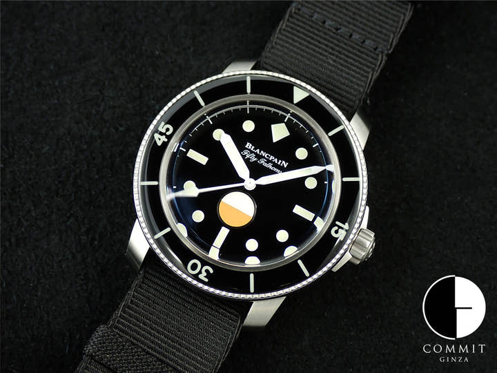 ブランパン フィフティ ファゾムス MIL-SPEC LIMITED EDITION HODINKEE Ref.5008-11B30-NABA ブラック文字盤 極美品 039RMZSM