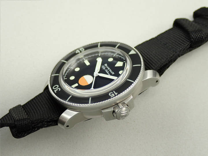 ブランパン フィフティ ファゾムス MIL-SPEC LIMITED EDITION HODINKEE Ref.5008-11B30-NABA ブラック文字盤 極美品 039RMZSM