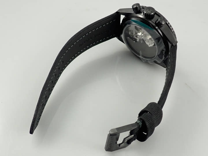 ブランパン フィフティ ファゾムス バチスカーフ フライバック クロノグラフ Ref.5200-0153-B52A グリーン文字盤 極美品 3S912P5U