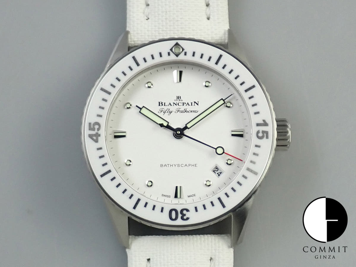 ブランパン フィフティ ファゾムス バチスカーフ Ref.5100-1127-W52A ホワイト文字盤 未使用 J713S0CL
