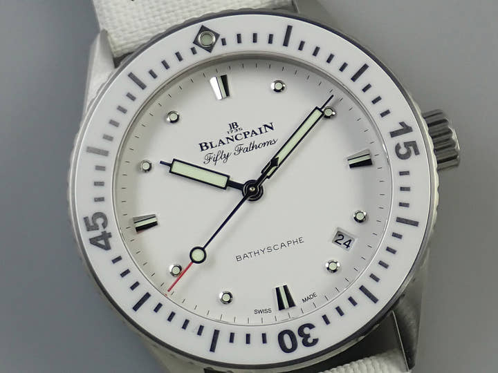 ブランパン フィフティ ファゾムス バチスカーフ Ref.5100-1127-W52A ホワイト文字盤 未使用 J713S0CL