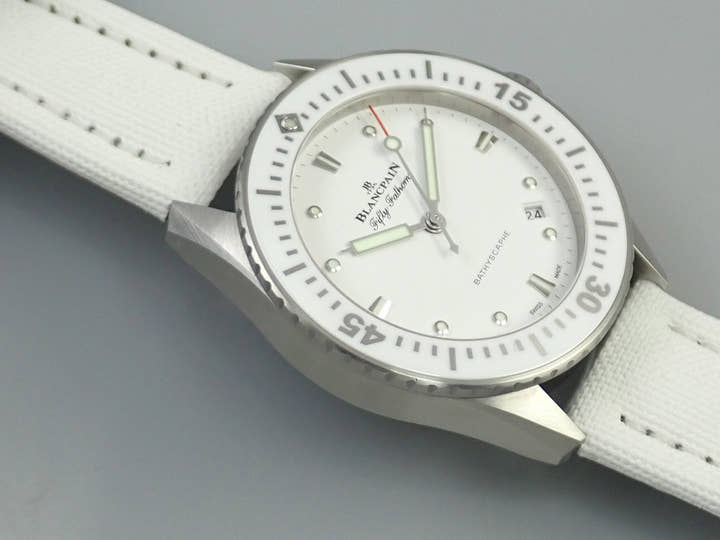 ブランパン フィフティ ファゾムス バチスカーフ Ref.5100-1127-W52A ホワイト文字盤 未使用 J713S0CL
