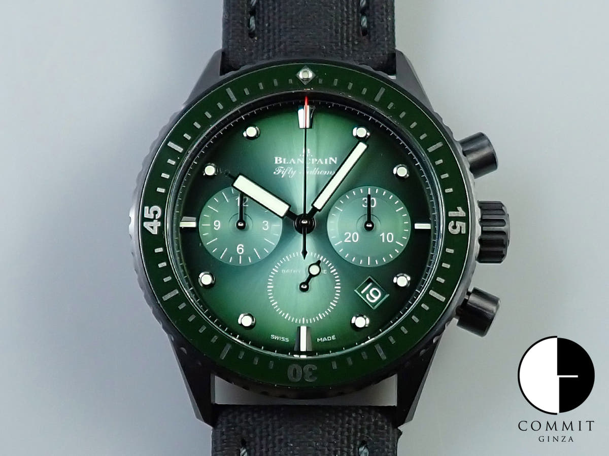 ブランパン フィフティ ファゾムス バチスカーフ Ref.5200-0153-B52A グリーン文字盤 未使用 R9SJFUTJ
