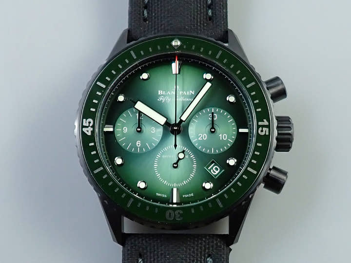 ブランパン フィフティ ファゾムス バチスカーフ Ref.5200-0153-B52A グリーン文字盤 未使用 R9SJFUTJ