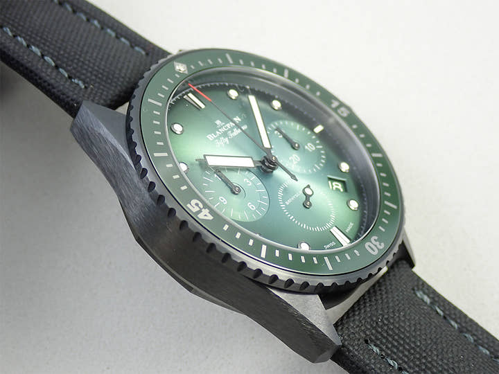 ブランパン フィフティ ファゾムス バチスカーフ Ref.5200-0153-B52A グリーン文字盤 極美品 1CHRYKZU