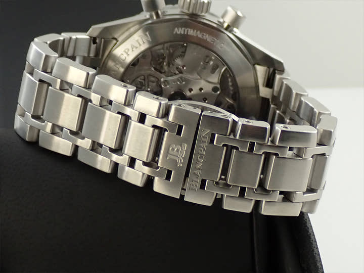 ブランパン フィフティ ファゾムス バチスカーフ フライバック クロノグラフ Ref.5200-1110-70B ブラック文字盤 美品 X27L80PX