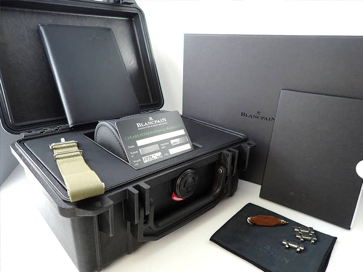 ブランパン フィフティ ファゾムス バチスカーフ コンプリート カレンダー Ref.5054-1110-70B グレー文字盤 美中古 H0593730