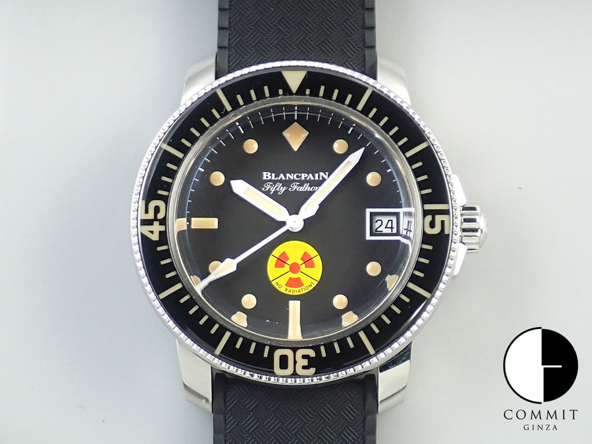 ブランパン フィフティ ファゾムス ノーラド Ref.5008D-1130-B64A ブラック文字盤 極美品 9Z4AV934