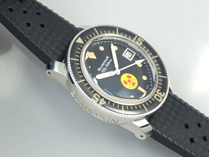 ブランパン フィフティ ファゾムス ノーラド Ref.5008D-1130-B64A ブラック文字盤 極美品 9Z4AV934