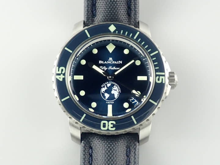 ブランパン フィフティ ファゾムス オーシャン コミットメント Ref.5008-11B40-52A ブルー文字盤 中古 4S8V34VJ