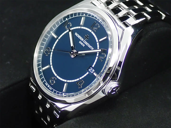 ヴァシュロンコンスタンタン フィフティーシックス オートマティック Ref.4600E/000A-B487 ブルー文字盤 美品 X8S9KSZ6