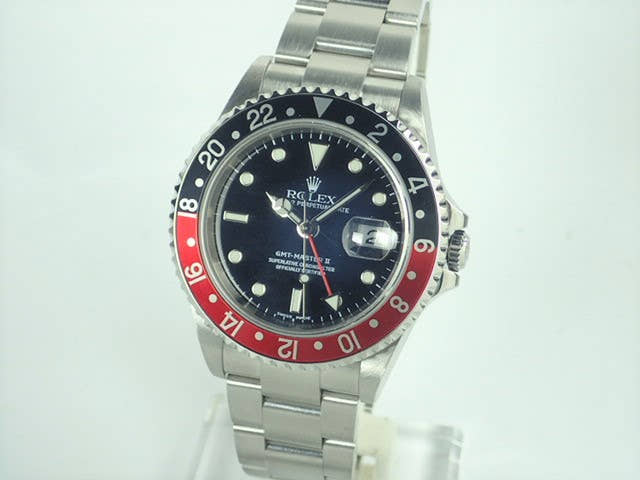 ロレックス GMTマスターII Ref.16710 ブラック文字盤 中古 gmt-master-104 オイスターブレスレット