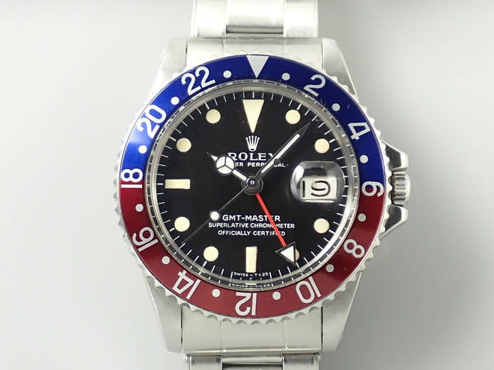 ロレックス GMTマスター Ref.1675 ステンレススチール ブラック文字盤 オイスターブレスレット