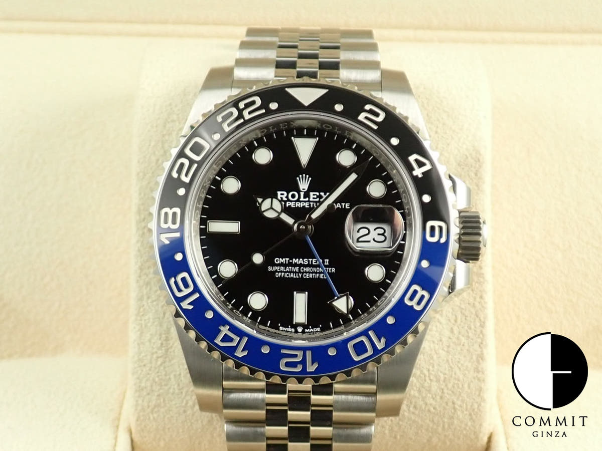Rolex GMT-Master II Ref. 126710BLNR Stainless Steel Black Dial Oyster Bracelet